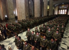 19 junio (ANF).- Misa en la catedral metropolitana por el aniversario de la Policia Boliviana. Foto: Soyelgas