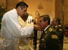 19 junio (ANF).- Misa en la catedral metropolitana por el aniversario de la Policia Boliviana. Foto: Soyelgas