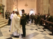 19 junio (ANF).- Misa en la catedral metropolitana por el aniversario de la Policia Boliviana. Foto: Soyelgas