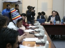 19 junio (ANF).-  Informe Oral del fiscal general Ramiro Guerrero. Foto: Soyelgas