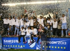 19 mayo (ANF).- El Club Boliviar consigue el campeonato. Foto: Soyelgas