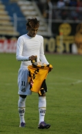 15 febrero (ANF).-The Strongest derrota a Santos 2 tantos contra . Foto: Soyelgas