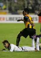 15 febrero (ANF).-The Strongest derrota a Santos 2 tantos contra . Foto: Soyelgas