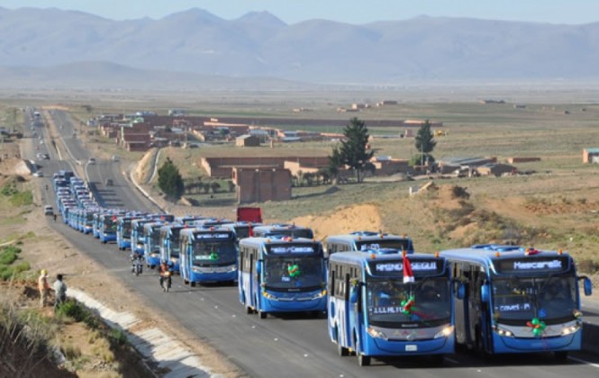 14 buses Sariri empezarán a circular en El Alto la próxima semana