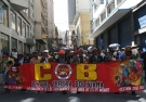 Marcha de la COB descubre a polic�a infiltrado y armado