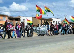 Marcha del Conisur llega a El Alto y el lunes ingresar� a La Paz