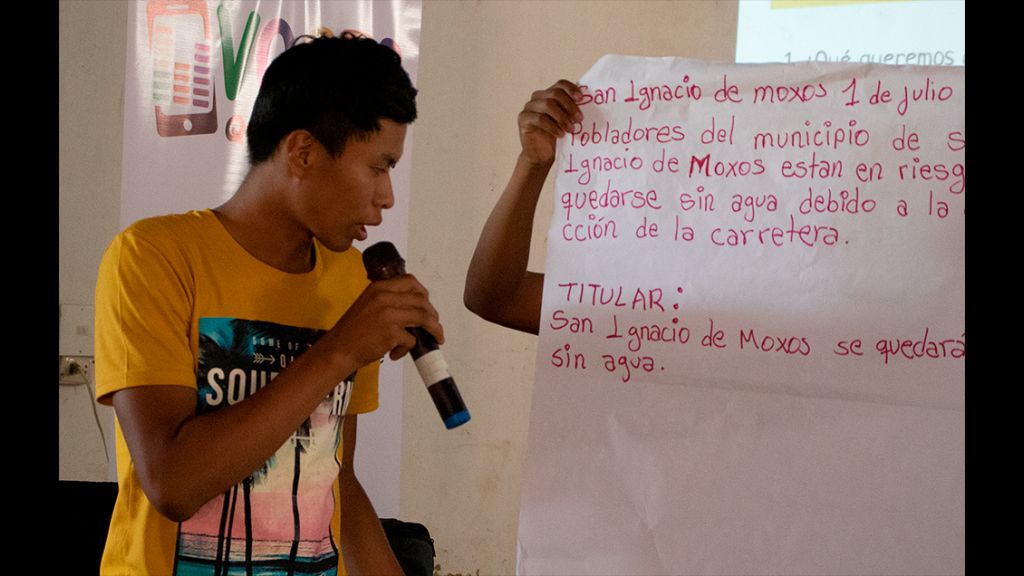 Taller Voces que Cuentan en San Ignacio de Moxos