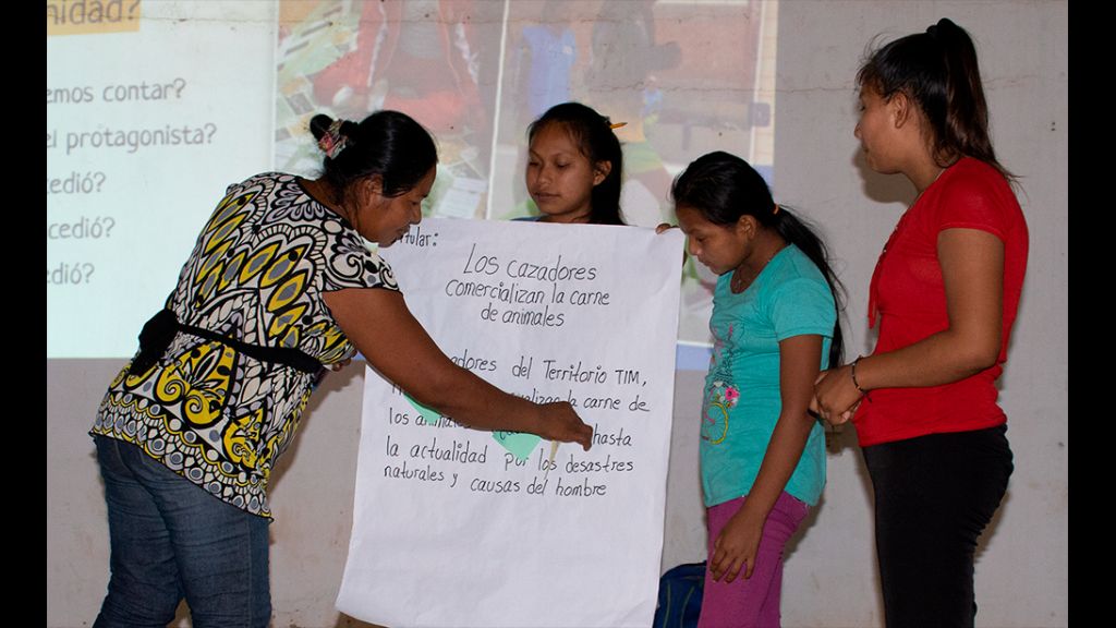 Taller Voces que Cuentan en San Ignacio de Moxos