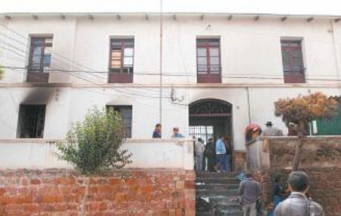 El penal de San Roque en Sucre. Foto: Arch.