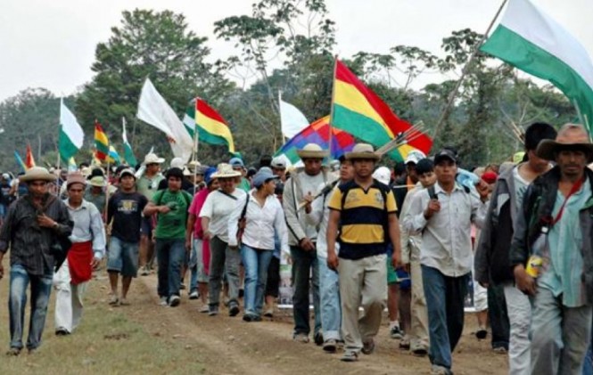marcha se apresta a pasar por San Ignacio de Moxos y exige resguardo