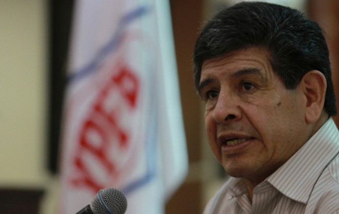 El presidente de Yacimientos Petrolíferos Fiscales Bolivianos (YPFB), Carlos Villegas. Foto: ANF