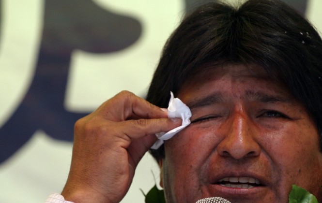 El presidente Morales reiteró hoy su ataque verbal a Estados Unidos. Foto ANF