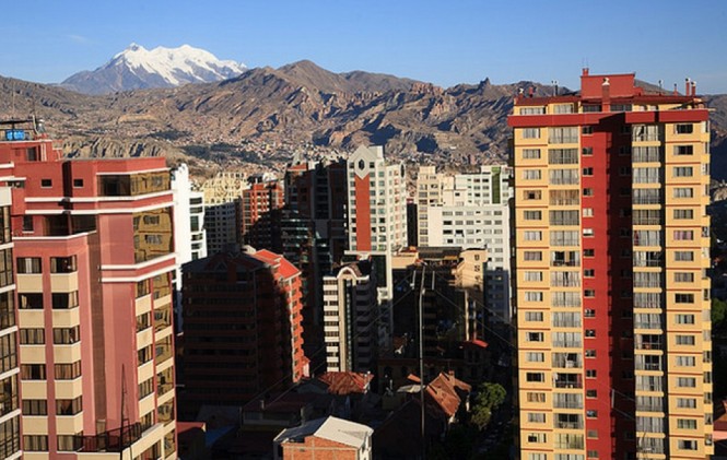 Edificios en el centro de La Paz. Foto: ANF