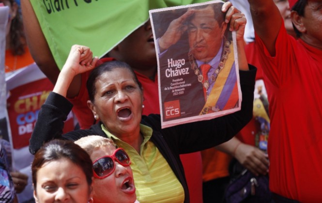 Manifestaciones en pro de Hugo Chávez. Foto: minci.gob.ve
