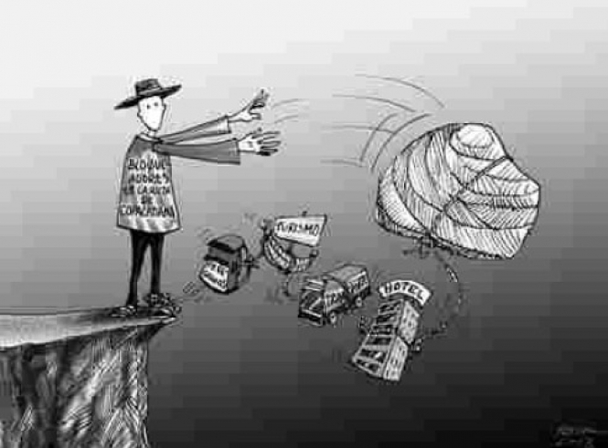 La caricatura del matutino Página Siete