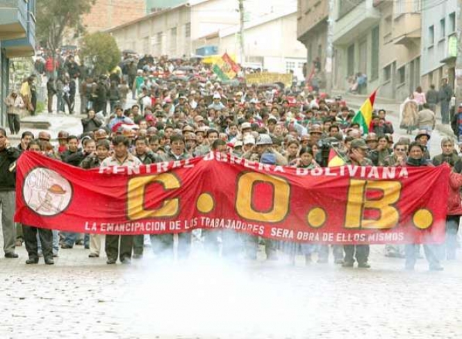 Central Obrera Boliviana (COB). Foto: arch.