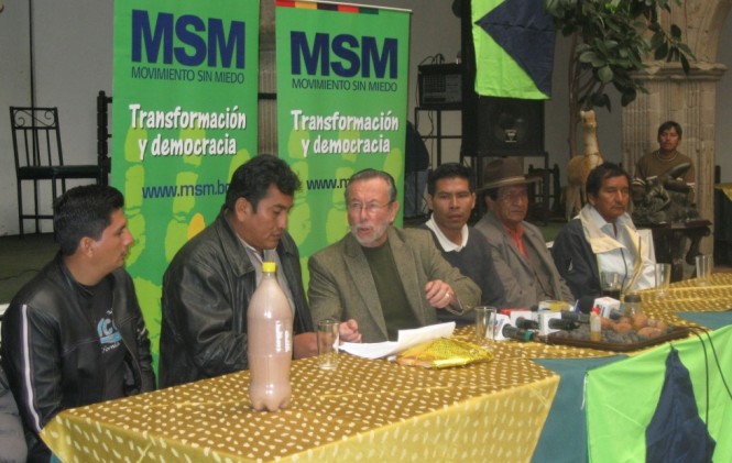 La firma del acuerdo con el norte de La Paz/Foto ANF.
