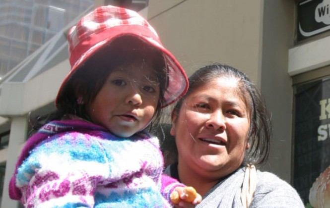 La madre boliviana. Foto: ANF