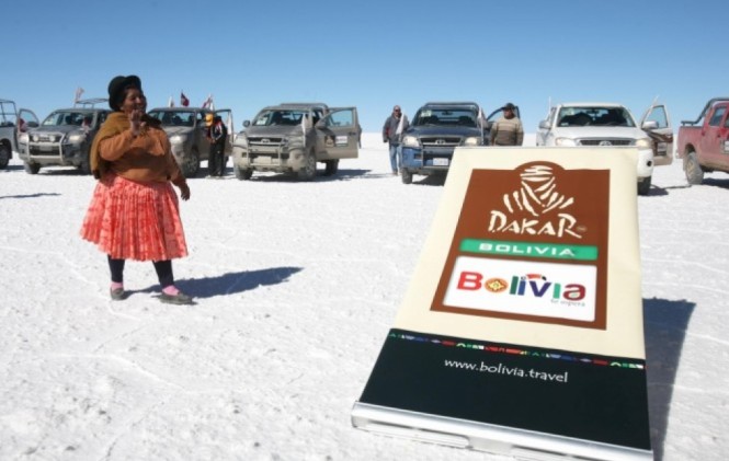 El Salar de Uyuni, uno de los recorridos del Dakar Bolivia 2014/Foto ANF.