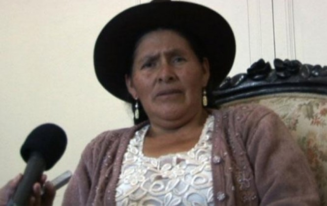 La ex prefecta del Departamento de Chuquisaca, Savina Cuéllar/ Foto archivo