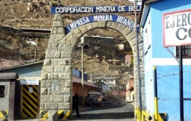 El centro minero de Huanuni. Foto: La Prensa.