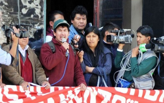 Dirigentes de la Federación de Maestros Urbanos de La Paz. Foto: arch.