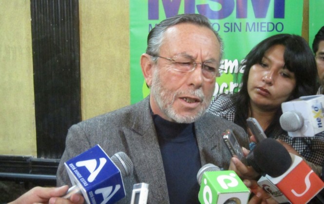 Juan Del Granado y sus declaraciones sobre la capitalía generan polémica Foto: Arch. ANF