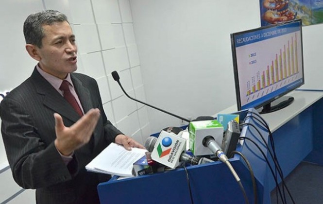 El presidente del Servicio de Impuestos Nacionales (SIN), Erik Ariñez Bazán/Foto archivo ANF
