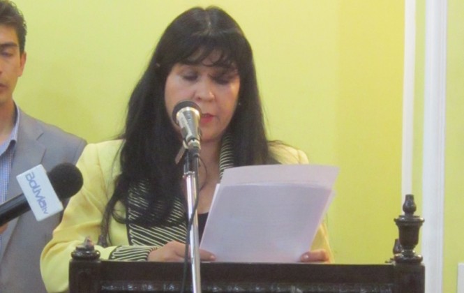 La presidenta del Tribunal Departamental de La Paz, Ana Benavides/Foto ANF