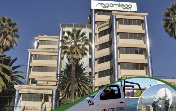 Las instalaciones de Comteco en la ciudad de Cochabamba/ Foto archivo