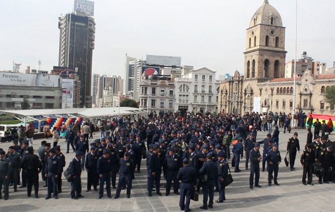 Los suboficiales que marcharon en abril pasado. Foto: ANF.