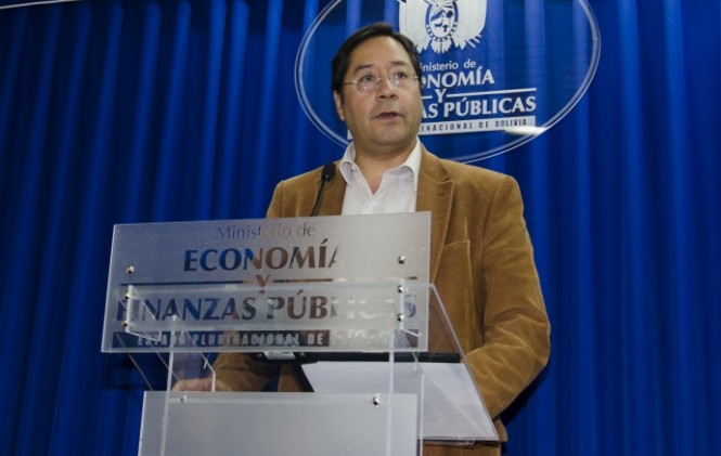 El ministro de Economía Luis Arce Foto: ANF
