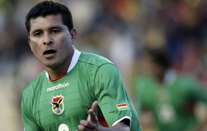 Joaquín Botero celebrando un gol con la camiseta de la Selección Nacional. Foto: ANF.