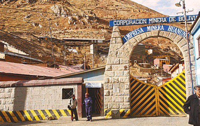 En la imagen la Empresa Minera Huanuni / Foto ANF