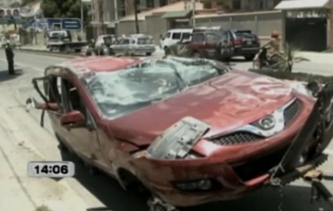 Un accidente de tránsito/ Foto: Captura ATB