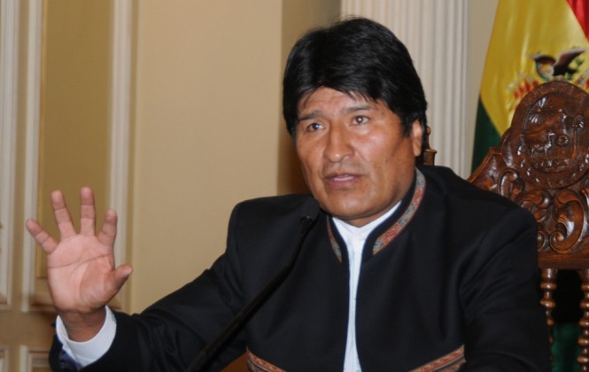Evo Morales durante un discurso anterior. Foto ANF.
