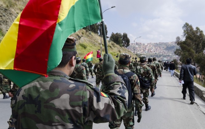 Movilización de militares de baja graduación que derivó en la elaboración de una nueva LOFA/ Foto ANF.