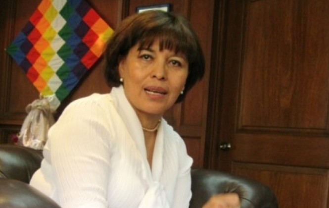 La ministra de Transparencia y Lucha Contra la Corrupción, Nardi Suxo/ Foto archivo.