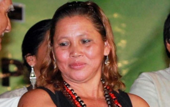 Presidente de la CIDOB paralela, Melva Hurtado. Foto: Jornada.
