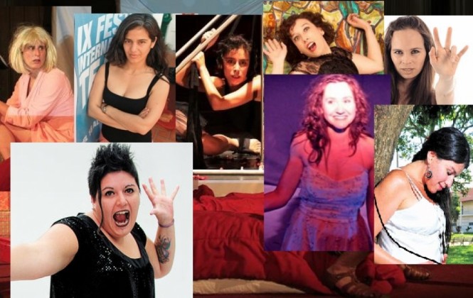 Mujeres en el teatro boliviano . F. Collage