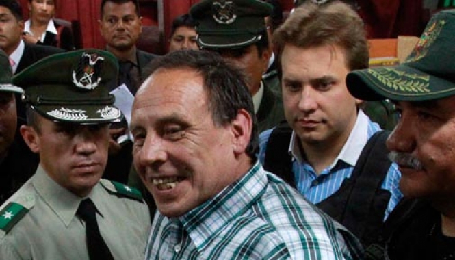 Cuando estaban detenidos. Foto: Bolivia.com