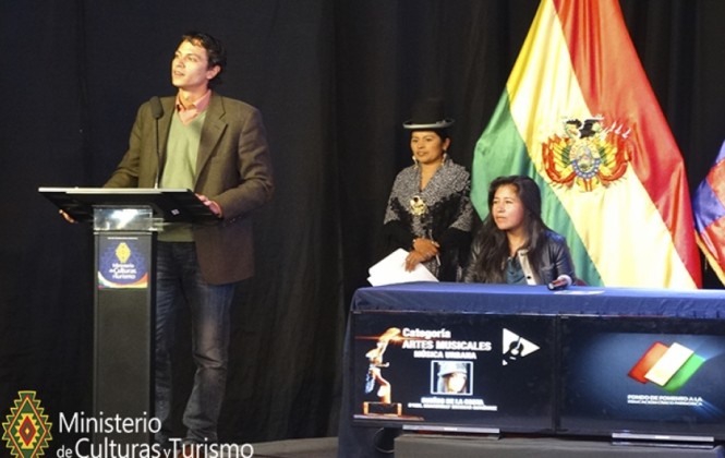 Ministro de Culturas, Marko Machicao. Foto. Ministerio de Culturas