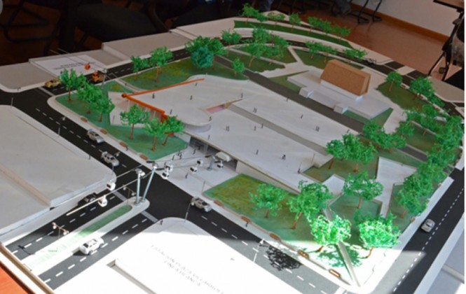 Maqueta de la estación de la Línea Blanca en la plaza Villarroel de Miraflores. Foto: ANF