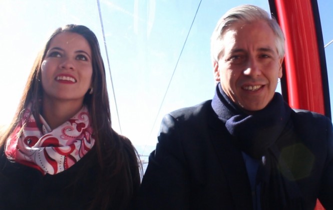 Claudia Fernández y Alvaro García Linera. Foto: archivo/ANF.