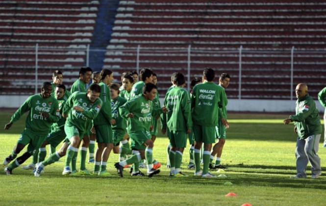 La Selección boliviana de fútbol. Foto: ANF.