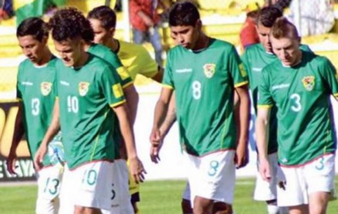 Jugadores del seleccionado boliviano. Foto: Página Siete