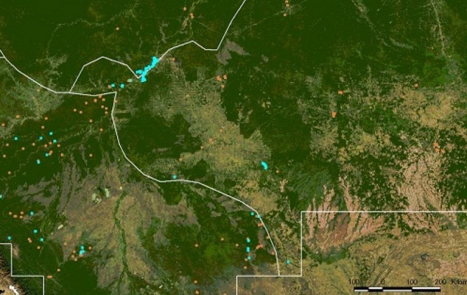 Toma aérea de la deforestación en la Amazonía. Foto: Natruralis Biodiversity Center