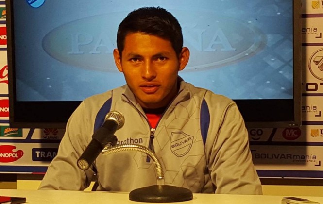 El portero Widen Rojas durante la conferencia de prensa.   Foto:ANF