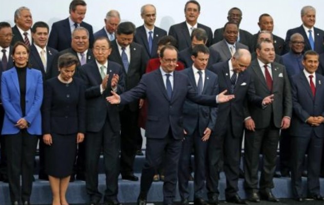 Presidentes asistentes a la Cumbre del Clima. Fotto: prensa COP21