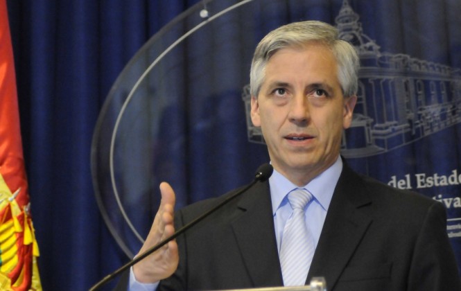 El vicepresidente Álvaro García Linera fue el encargado de identificar a los supuestos